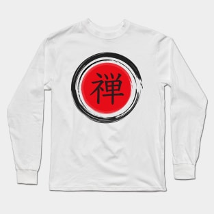 Japanese Zen Kanji Enso Circle Tshirt Long Sleeve T-Shirt